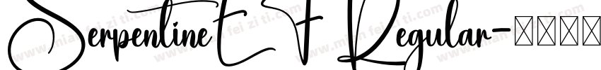 SerpentineEF Regular字体转换